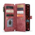 Samsung Galaxy S25+ Caseme C30 Multifunktionel Pung - Rød