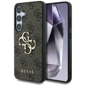 Samsung Galaxy S25+ Guess 4G Big Metal Logo Hybrid Cover - Brun