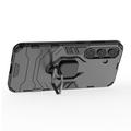 Samsung Galaxy S25+ Hybrid Cover med Ring Holder - Sort