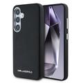 Samsung Galaxy S25+ Karl Lagerfeld Saffiano Metal Logo Cover - Sort