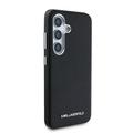 Samsung Galaxy S25+ Karl Lagerfeld Saffiano Metal Logo Cover - Sort