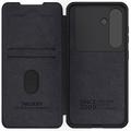 Samsung Galaxy S25+ Nillkin Qin Pro Flip Cover - Sort