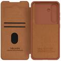 Samsung Galaxy S25+ Nillkin Qin Pro Flip Cover - Brun