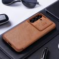 Samsung Galaxy S25+ Nillkin Qin Pro Flip Cover - Brun