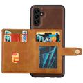 Samsung Galaxy S25+ Retro Style Cover med Pung - Sort