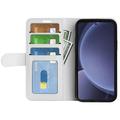 Samsung Galaxy S25+ Pung Taske med Magnetisk Lukning - Hvid