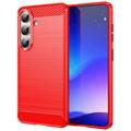 Samsung Galaxy S26 Børstet TPU Cover - Karbonfiber