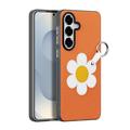 Samsung Galaxy S26 Dux Ducis Luvy cover med fingerring/håndrem - Orange / Marguerit