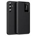 Samsung Galaxy S26 FE Smart Clear View Flip etui med kortplads - Sort