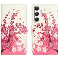 Samsung Galaxy S26 FE Style Series Pung Taske - Pink Blomster