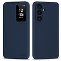 Samsung Galaxy S26 FE Tech-Protect Smart Clear View Flip etui med kortplads - Navy Blå