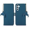 Samsung Galaxy S26 FE Pung læder cover med RFID - blå