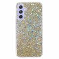 Samsung Galaxy S26 Glitter Flakes TPU Cover - Guld