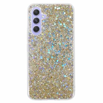 Samsung Galaxy S26/S26 Pro Glitter Flakes TPU Cover - Guld
