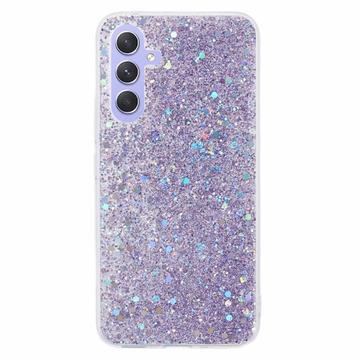 Samsung Galaxy S26/S26 Pro Glitter Flakes TPU Cover - Lilla