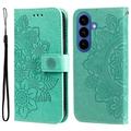 Samsung Galaxy S26/S26 Pro Mandala Series Etui med Pung - Grøn