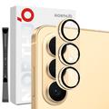 Samsung Galaxy S26 Northjo Fuld beskyttelse af kameralinsebeskytter i mat metal og hærdet glas - Guld
