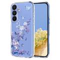Samsung Galaxy S26 Pro TPU-cover med blomstermønster - Lilla