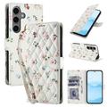 Samsung Galaxy S26 Rhombisk Blomsterpung