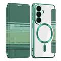 Samsung Galaxy S26 Stilfuldt magnetisk flip-etui med RFID-kortpladser