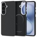Samsung Galaxy S26 Tech-Protect Ion Carbon Plast Cover - MagSafe-kompatibel - Sort / sølv