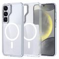 Samsung Galaxy S26 Tofarvet hybrid cover - MagSafe-kompatibel - hvid