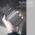 Samsung Galaxy S26 Ultra Smart View-klapetui med ternet mønster og kortholder
