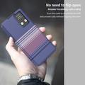 Samsung Galaxy S26 Ultra Smart View-flipcover med ternet mønster og kortholder - Lilla