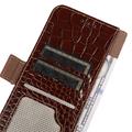 Samsung Galaxy S26 Ultra Crocodile Series Læderpung med RFID - Brun
