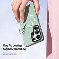 Samsung Galaxy S26 Ultra Dux Ducis Luvy cover med fingerring/håndrem - Grøn / Kløver