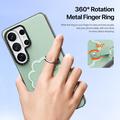 Samsung Galaxy S26 Ultra Dux Ducis Luvy cover med fingerring/håndrem - Grøn / Kløver