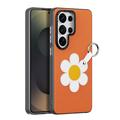 Samsung Galaxy S26 Ultra Dux Ducis Luvy cover med fingerring/håndrem - Orange / Marguerit