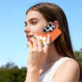 Samsung Galaxy S26 Ultra Dux Ducis Luvy cover med fingerring/håndrem - Orange / Marguerit