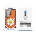Samsung Galaxy S26 Ultra Dux Ducis Luvy cover med fingerring/håndrem - Orange / Marguerit
