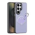 Samsung Galaxy S26 Ultra Dux Ducis Luvy cover med fingerring/håndrem - Lilla / Skal