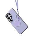Samsung Galaxy S26 Ultra Dux Ducis Luvy cover med fingerring/håndrem - Lilla / Skal