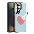 Samsung Galaxy S26 Ultra Dux Ducis Luvy cover med fingerring/håndrem - himmelblå / hjerte
