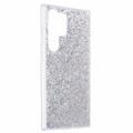 Samsung Galaxy S26 Ultra Glitter Flakes TPU Cover - Sølv