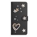 Samsung Galaxy S26 Ultra-pungetui med hjerter og blomster