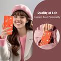 Samsung Galaxy S26 Ultra-pungetui med hjerter og blomster - orange