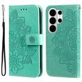 Samsung Galaxy S26 Ultra Mandala Series Etui med Pung - Grøn