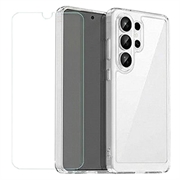Samsung Galaxy S26 Ultra Mobeen Clear Cover og 9H hærdet glas sæt GP-FPS948AEGTW - Gennemsigtig