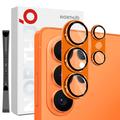 Samsung Galaxy S26 Ultra Northjo Fuld beskyttelse af kameralinsebeskytter i mat metal og hærdet glas - Orange