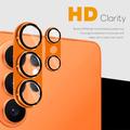 Samsung Galaxy S26 Ultra Northjo Fuld beskyttelse af kameralinsebeskytter i mat metal og hærdet glas - Orange