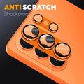 Samsung Galaxy S26 Ultra Northjo Fuld beskyttelse af kameralinsebeskytter i mat metal og hærdet glas - Orange
