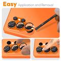 Samsung Galaxy S26 Ultra Northjo Fuld beskyttelse af kameralinsebeskytter i mat metal og hærdet glas - Orange