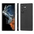 Samsung Galaxy S26 Ultra Premium cover med kulfiberstruktur - sort