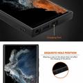 Samsung Galaxy S26 Ultra Premium cover med kulfiberstruktur - sort