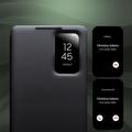 Samsung Galaxy S26 Ultra Qialino Smart View Flip Lædercover - Sort