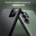 Samsung Galaxy S26 Ultra Qialino Smart View Flip Lædercover - Sort
